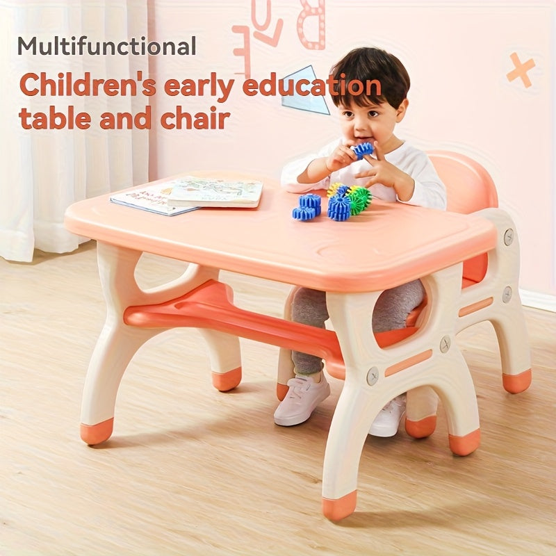 Single Table\u002FTable-Chair Set, Children's Desk and Chair, Study Desk for Boys and Girls, Kindergarten Play Table